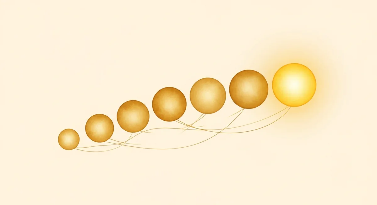 Daily meditation habit illustration