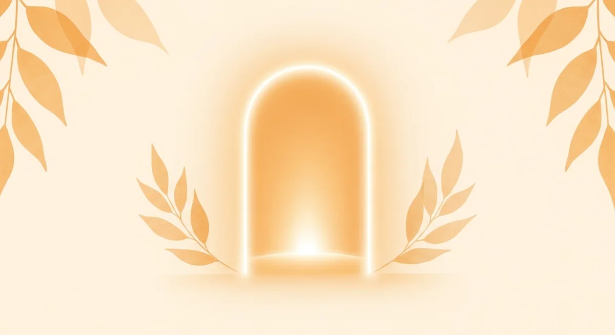 Meditation retreat at home illustration